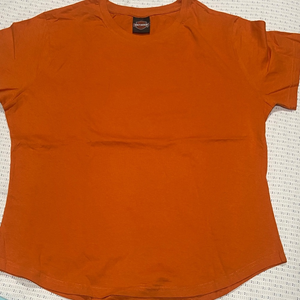 Harley-Davidson Orange Short-Sleeve Crewneck Tee